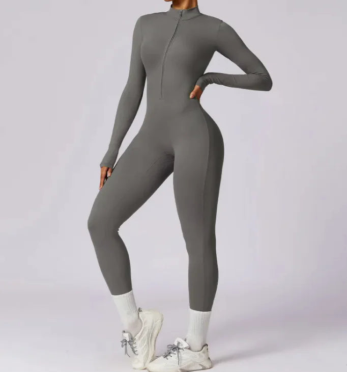 Flex Fit Zip Jumpsuit-Deals With JT