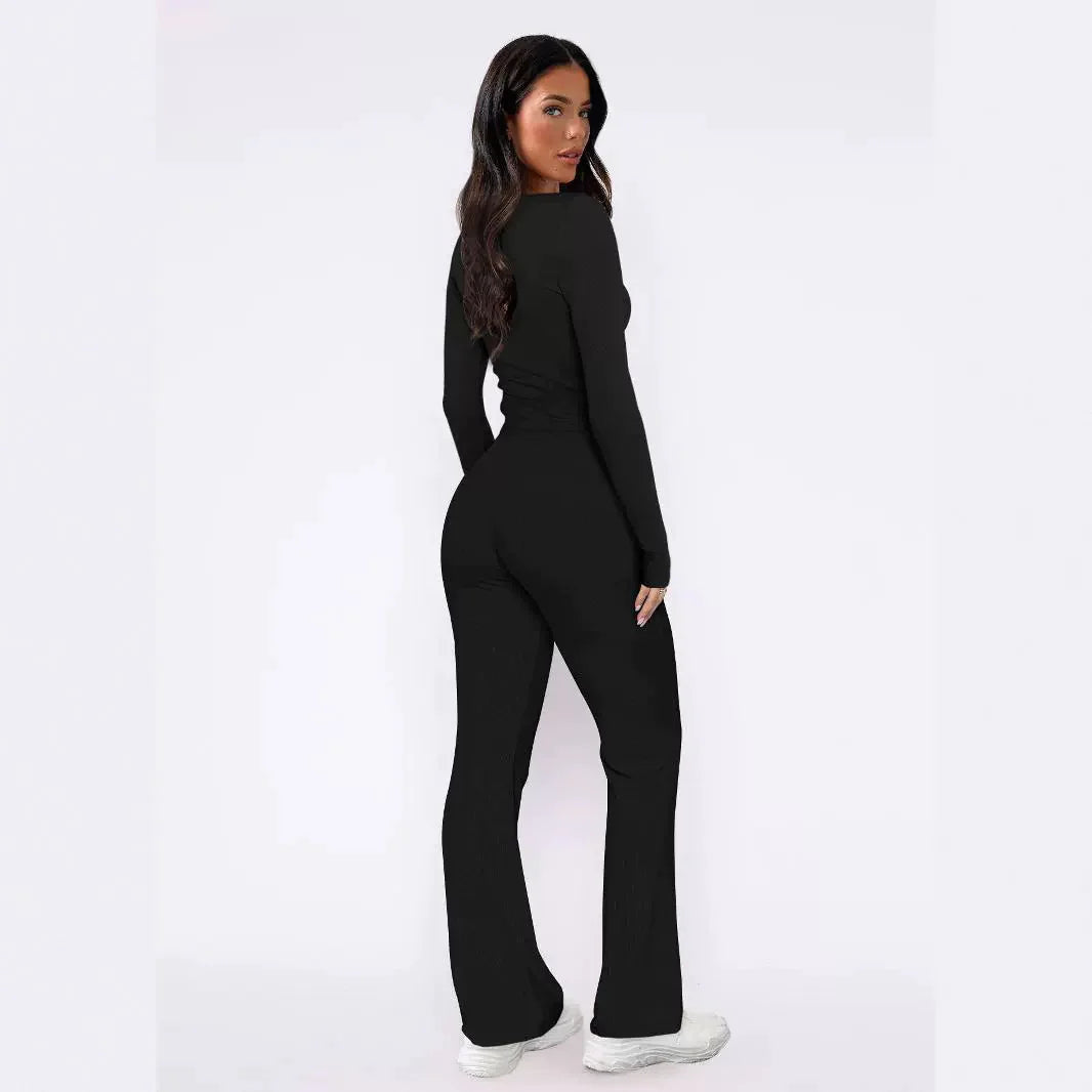 Women's Long Sleeve Top & Pants Set