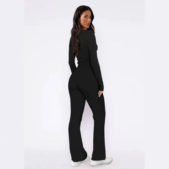 Women's Long Sleeve Top & Pants Set