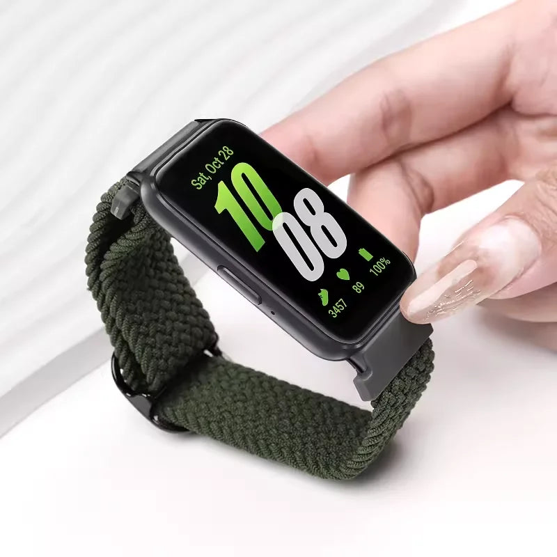 for Samsung Galaxy Fit 3 Strap Accessories watchband sport Nylon Braided Adjustable Replacement correa bracelet Galaxy fit3 band-Deals With JT
