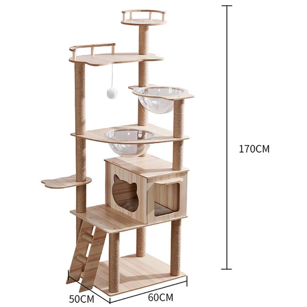 Wood Cat Tower Cat Falls Crash Cat House Breathhouse Hammock