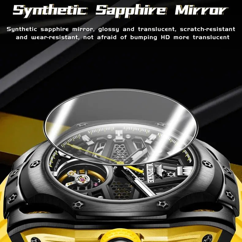 OUPINKE 9003 Men's Watches Luxury Tourbillon Automatic Mechanical Wristwatch Silicone Sapphire Waterproof Luminous Trend Watches-Deals With JT