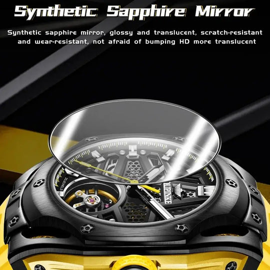OUPINKE 9003 Men's Watches Luxury Tourbillon Automatic Mechanical Wristwatch Silicone Sapphire Waterproof Luminous Trend Watches-Deals With JT