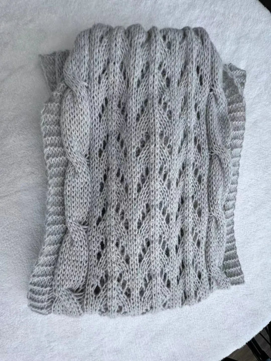 Knitted Double Sleeve Shawl