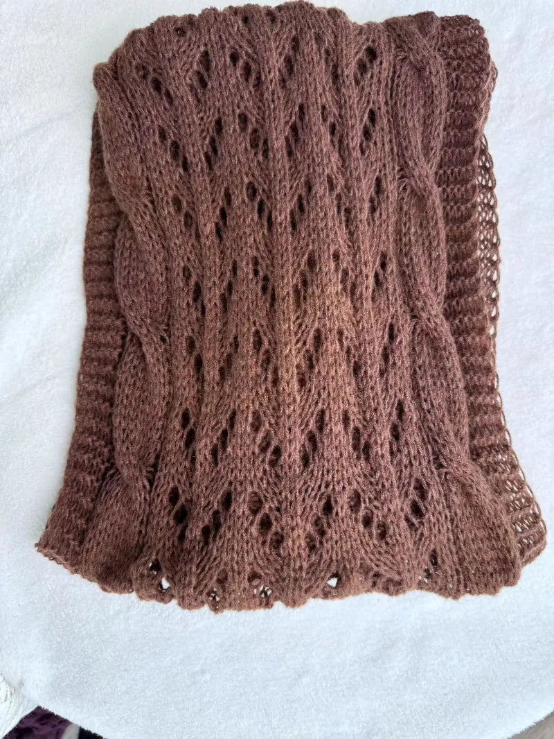 Knitted Double Sleeve Shawl