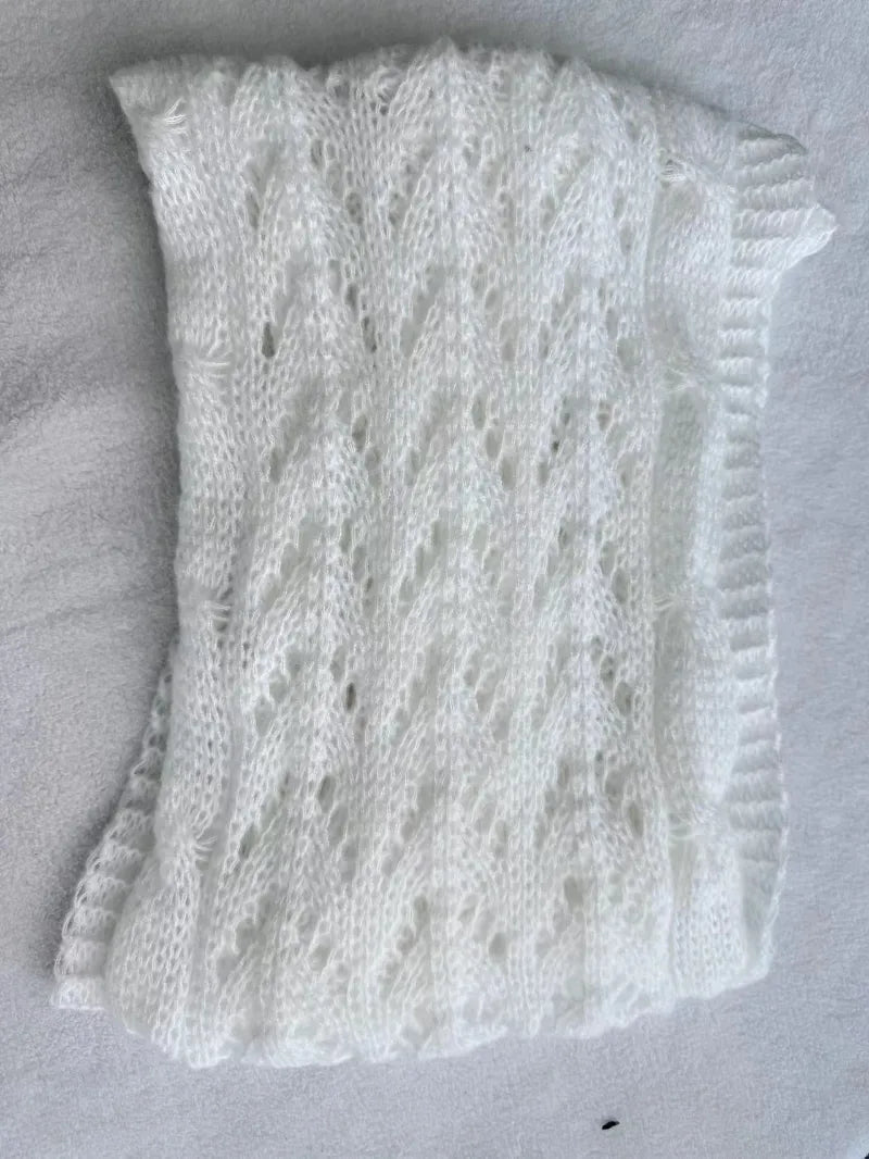 Knitted Double Sleeve Shawl