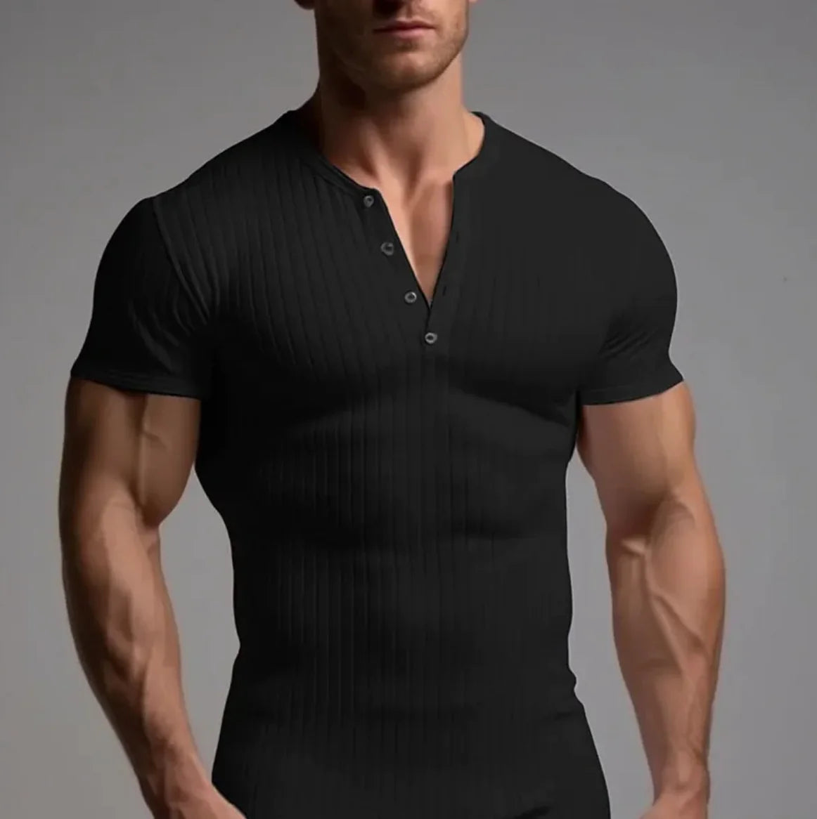 Men's Stretch Fit Solid Color Short-Sleeve T-Shirt