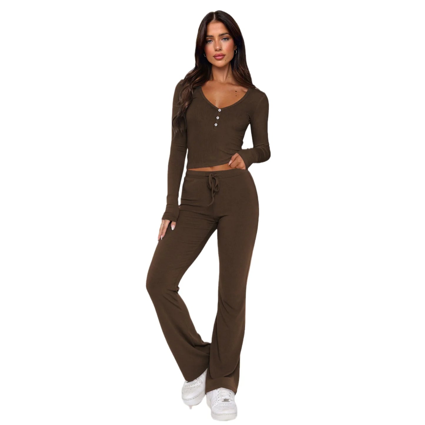 Women's Long Sleeve Top & Pants Set