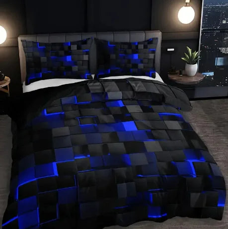 Abstract Grid Series Quilt Cover Digital Printing Bedding