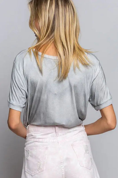 POL Girly Meets Basic Short Sleeve Top